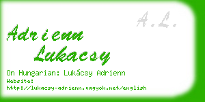 adrienn lukacsy business card